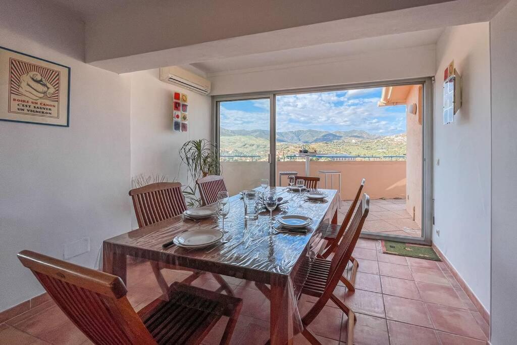 Attique A Banyuls - Vue Mer Et Montagne Exterior foto